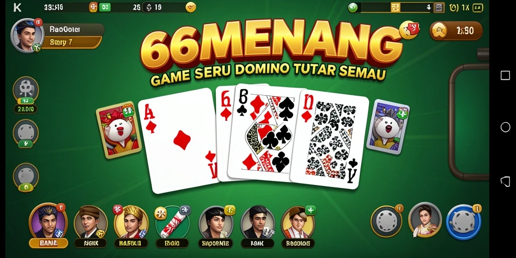 Screenshot gameplay menunjukkan ketegangan seru domino.