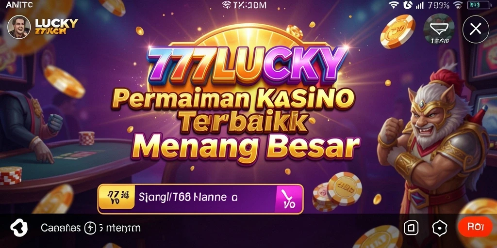 Gameplay menarik dari 777LUCKY dengan dealer langsung dan slot interaktif.