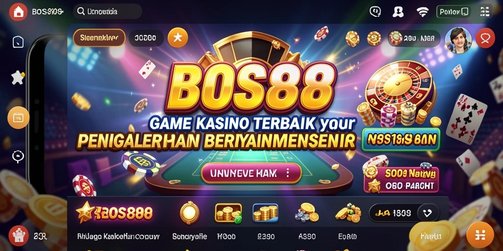 Tampilan gameplay yang seru dan interaktif di aplikasi Kasino BOS88.