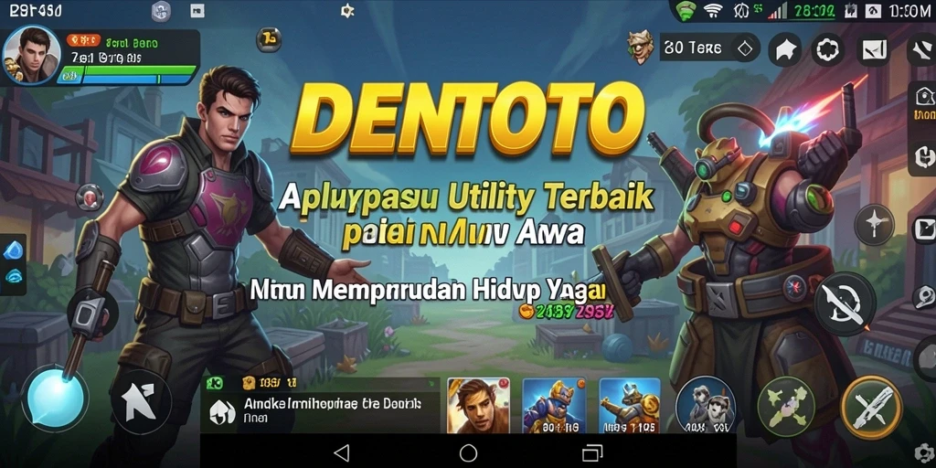 Screenshot DENTOTO menampilkan antarmuka pengguna yang sederhana dan fungsional.
