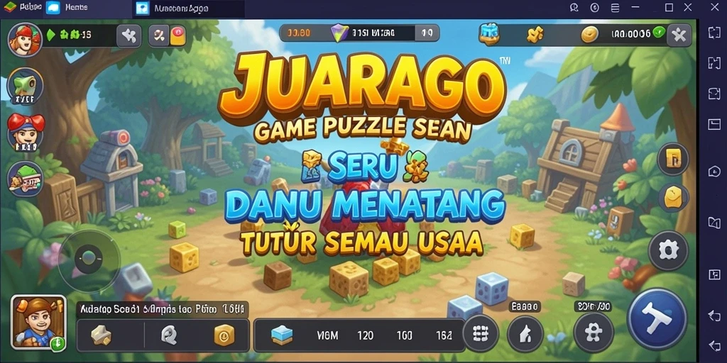 Screenshot gameplay JUARAGO yang menarik dan penuh warna.