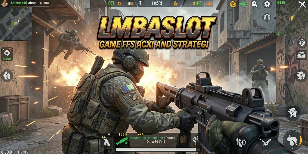 Tampilan tangkapan layar gameplay menegangkan dari LMBASLOT.