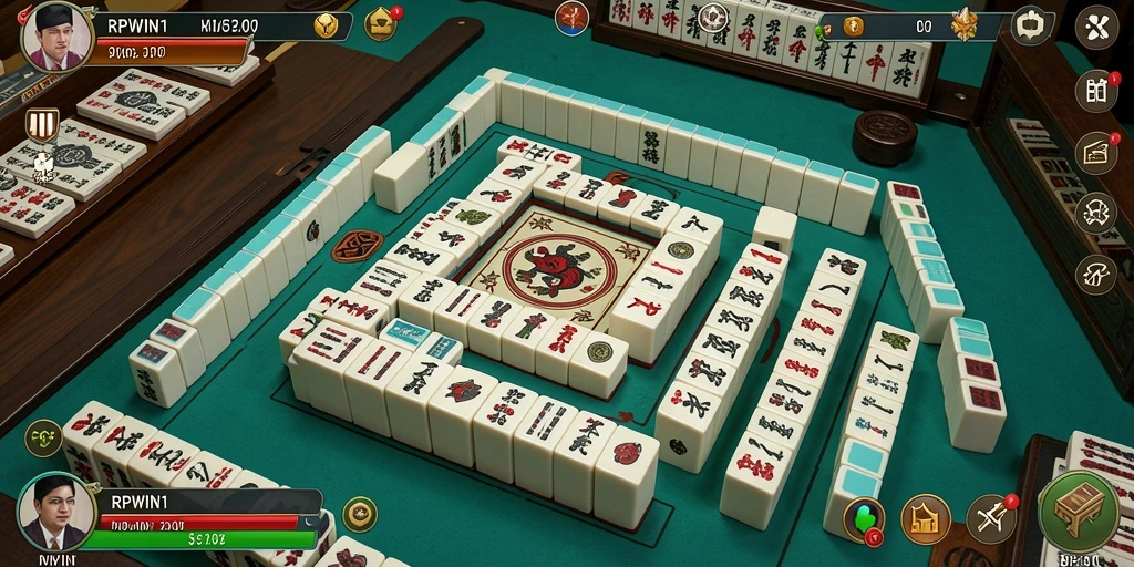 Tangkapan layar gameplay seru dari RPWIN1 Mahjong.