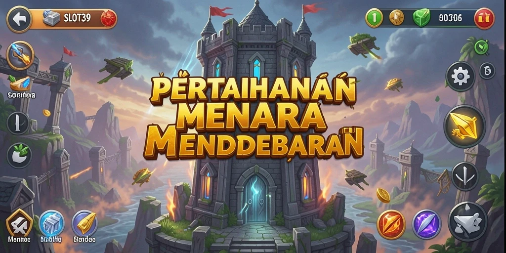 Tampilan gameplay SLOT39 yang mendebarkan dalam Tower Defense.