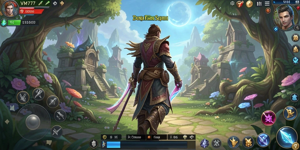 Screenshot gameplay yang menampilkan aksi seru dalam MMORPG.